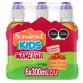 thumbnail image 1 of Agua Bonafont Kids con jugo natural de manzana tapa chupón pack 6 botellas 300 ml c/u, 1 of 4