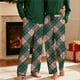 thumbnail image 1 of Pantalones de pijama largos para hombre, informales, con estampado a cuadros, holgados, deportivos, elásticos, rectos, vintage, con bolsillos, 1 of 9