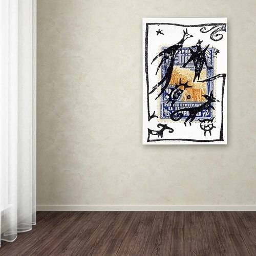 Trademark Fine Art 'Pelicos Stamp' Canvas Art by Nick Bantock