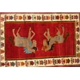 thumbnail image 1 of Ahgly Company Indoor Rectangle Traditional Red Animal Area Rugs, 2' x 5', 1 of 6
