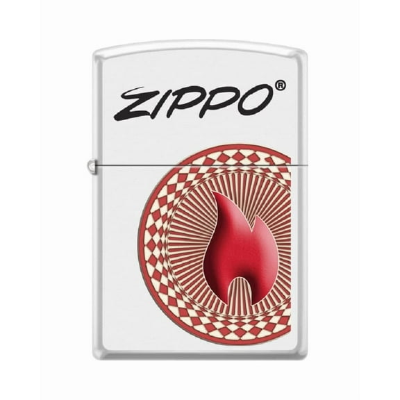 Zippo Lighter- Zippo and Flame Logo Windproof Lighter (Zippo Flame #Z6033)