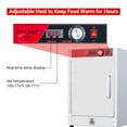 thumbnail image 3 of Huloretions Food Warming Cabinet, Hot Box Food Warmer,Stainless Steel Food Heating and Insulation,Heated Holding Cabinet, Multiple Storage Functions, Good Insulation, with Water Tray,Insulated Holding, 3 of 8