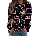 thumbnail image 2 of Fanxing Cancer Shirts for Women 2024 Breast Cancer Awareness Tshirt Pink Ribbon Survivor T-Shirts Inspirational Long Sleeve Tops S,M,L,XL,XXL, 2 of 4
