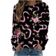 thumbnail image 2 of ICHUANYI Liquidación Moda Mujer Casual Manga Larga Cuello Redondo Impreso Señoras Sudadera Tops Blusa ICHUANYI WER202308244327, 2 of 4