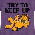 thumbnail image 3 of Garfield - Try To Keep Up - Toddler & Youth Girls Short Sleeve Graphic T-Shirt, 3 of 5