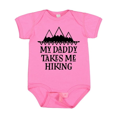 

Inktastic Hiker Daddy Takes Me Hiking Gift Baby Boy or Baby Girl Bodysuit
