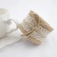 thumbnail image 2 of Ruban en Toile de Jute Naturelle Vintage 2M Dentelle Blanche pour Décoration de Mariage Maison, 2 of 7