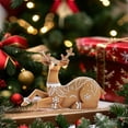 thumbnail image 5 of Honeeladyy Christmas Khaki Reindeer Ornaments, Miniature Reindeer Figurines for Festive Holiday Decoration Suitable for Home Office Desktop Decor, 5 of 5