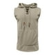 thumbnail image 3 of Blusa con Capucha para Hombres, Moda de Verano Delgada Casual de Color Sólido sin Mangas para Negocios Y Uso Diario, Camiseta Ligera Atlética, 3 of 5