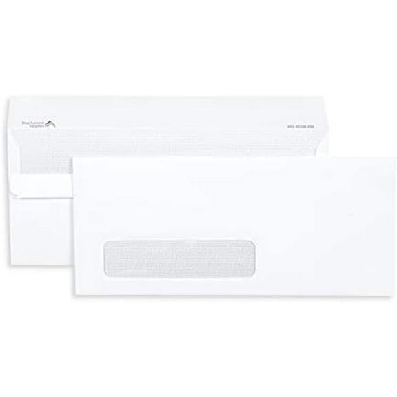 500#10 Single Window Security Envelopes Flip and Seal, Designed for QuickBooks Invoices and Business Statements, Number 10 Size 4 1/8” X 9 1/2”, 500 Pack