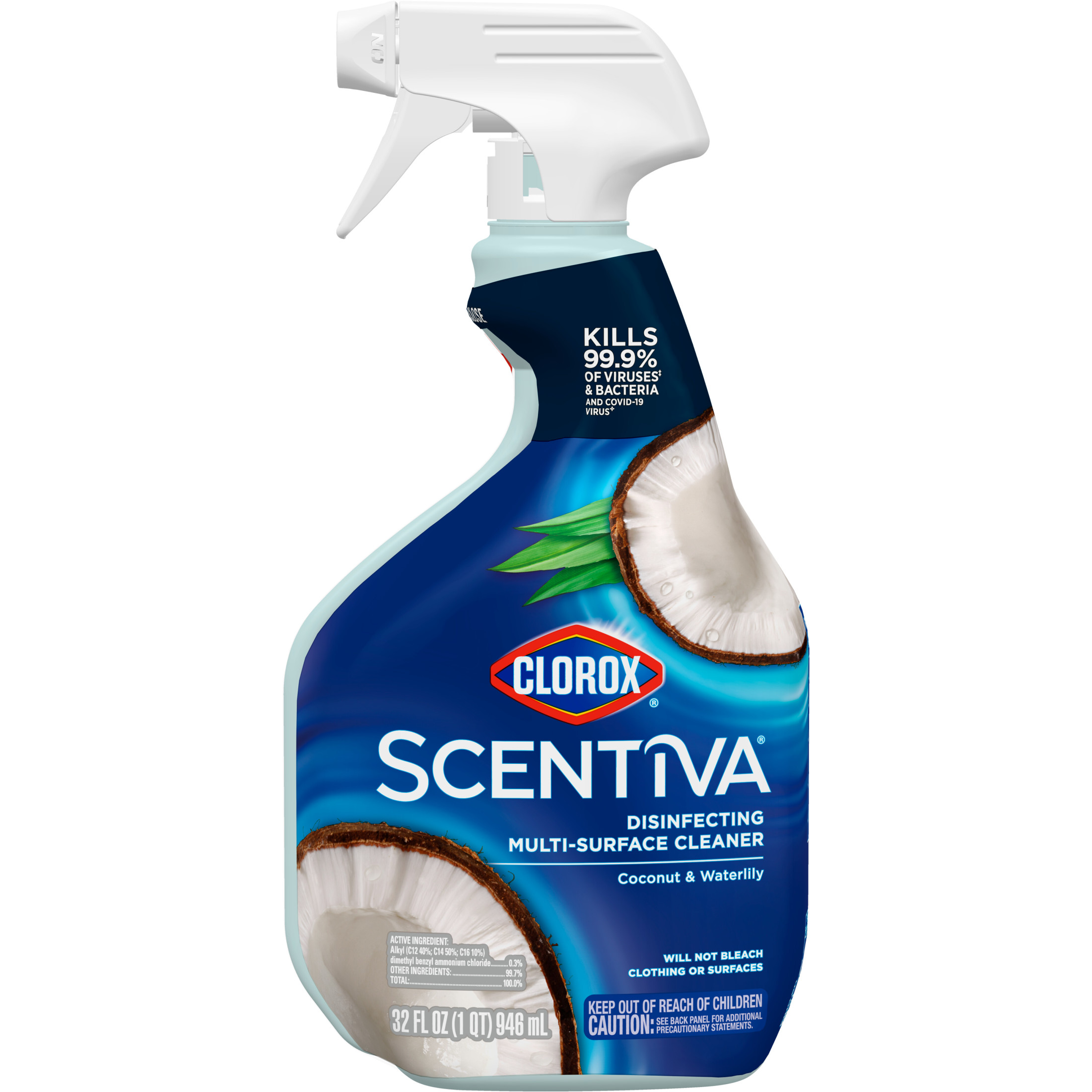 Clorox Scentiva Multi Surface Cleaner Spray, Pacific Breeze and Coconut, 32 fl oz - image 2 of 10