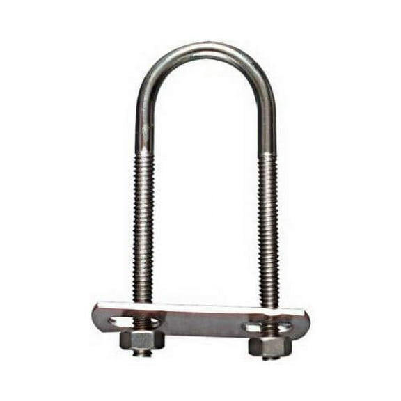 N222-430 U-Bolt, Stainless Steel, 1/4 x 1-1/8 x 3.5-In. - Quantity 5