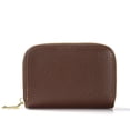 thumbnail image 1 of Monedero con cremallera para tarjetas, monedero y bolsa para tarjetas con cepillo antirrobo RFID, 1 of 5
