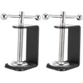 thumbnail image 1 of Generic 2pcs Adjustable C-Shape Table Retaining Clips Metal Base, 360° Rota, 1 of 6