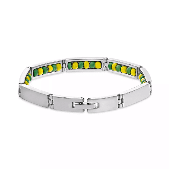 Stainless Steel Unisex Link Wristband Inside Santeria Babalawo Orula Bracelet Fashion