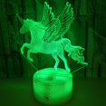 thumbnail image 2 of DAMAIE [ 7 Colors/3 Working Modes/Timer Function ] Remote and Touch Control Horse Night Lights, Dimmable LED Bedside Lamp for Children and Kid's Room, 2 of 3
