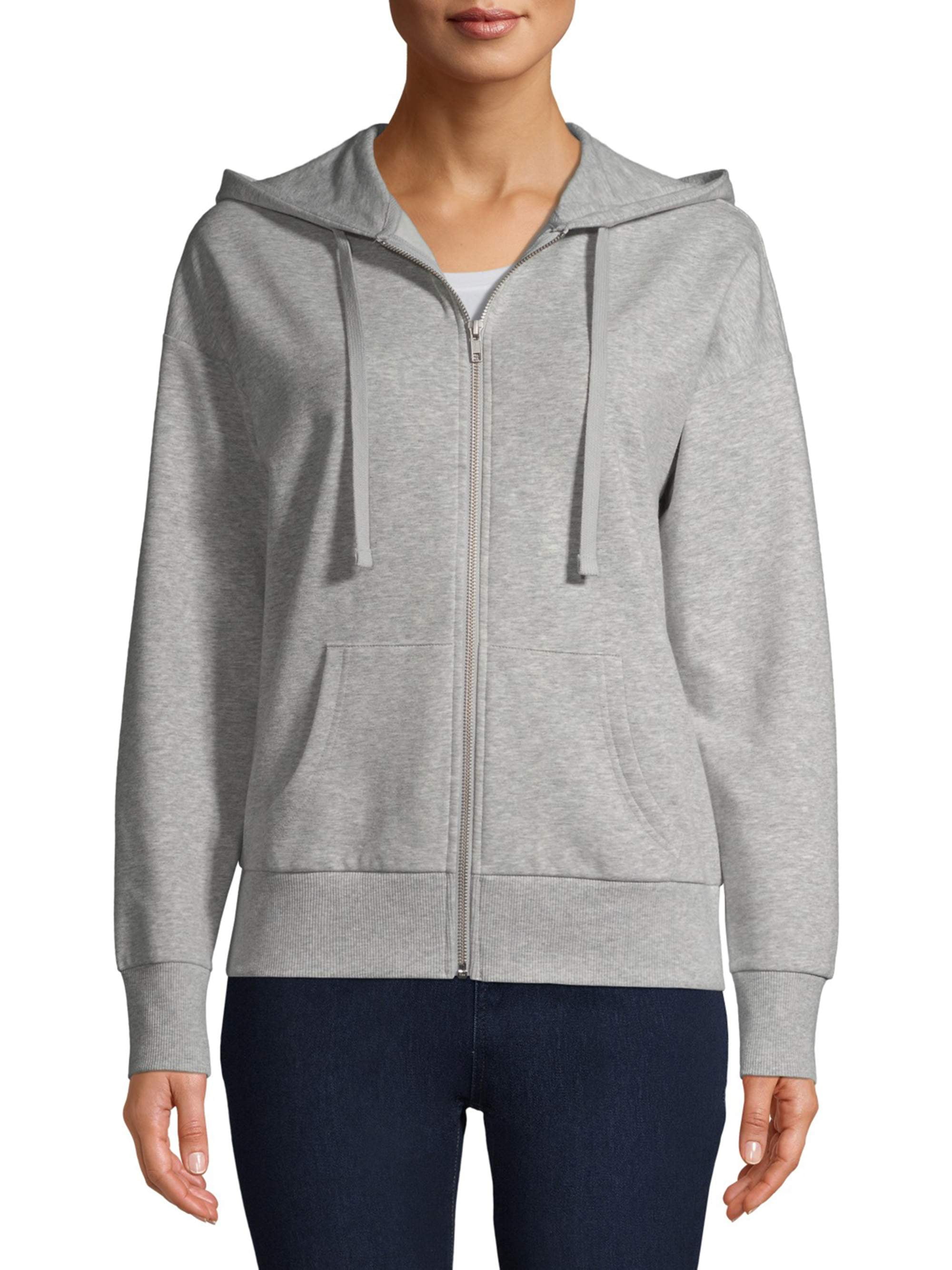 Time and Tru Women's Zip Up Hoodie - Walmart.com