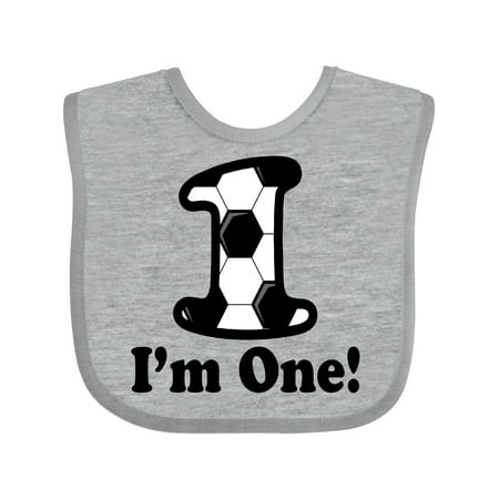 

Inktastic First Birthday Soccer 1 Year Old Boy Gift Baby Boy or Baby Girl Bib