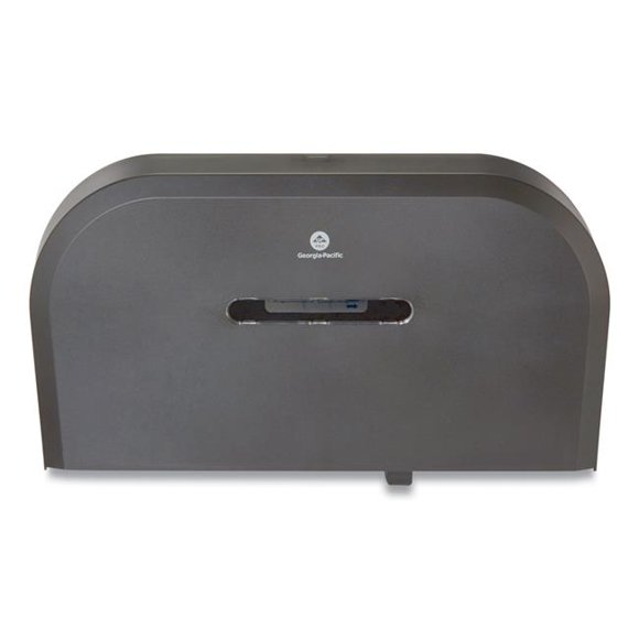 Georgia Pacific GPC59210 Jumbo Bathroom Tissue Dispenser, Black - 2 Roll