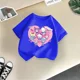 thumbnail image 5 of Camiseta de algodón de verano para niños de Kulomi, divertida camiseta de dibujos animados de Sanrio para niño y niña, camiseta informal de moda para bebé, ropa para niño, 5 of 5