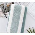 thumbnail image 1 of Nvzi Toalla de tiras anchas de vellón coral de 2 piezas, toalla de mano súper suave de algodón muy absorbente para ducha, piscina, toalla de mano de 13,78 x 29,53 pulgadas (verde), 1 of 5