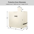 thumbnail image 7 of Outdoor Dining Cart Cover for Feasto Modular Outdoor Kitchen Sink Station, Heavy Duty Waterproof Cover for Feasto Dining Cart, Beige (L36”xW26.5”x H45”), 7 of 7