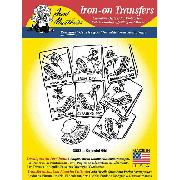 Aunt Martha's #3553 Colonial Girl