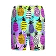 thumbnail image 7 of Daiia Graffiti Pineapples Mens Woven Stretch Pajama Short,Short Pajama Pants-Medium, 7 of 7