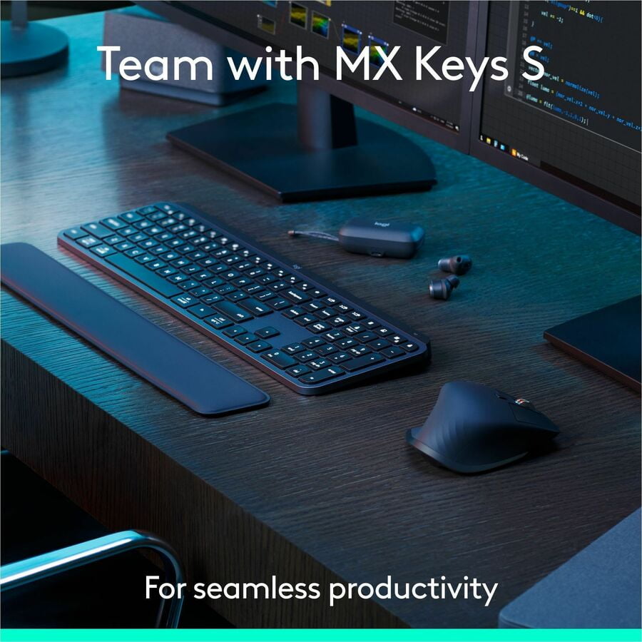 Logitech MX Master 3S - Performance Wireless Mouse with Ultra-fast Scrolling, Ergo, 8K DPI, Track on Glass, Quiet Clicks, Bluetooth, Windows, Linux, Chrome, Black