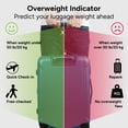thumbnail image 5 of Travel Inspira Digital Luggage Scales with Overweight Alert LCD Display 110LB / 50KG (Stainless Steel, Black), 5 of 9