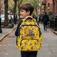 thumbnail image 4 of Aplkyhs Yellow Excavator 17 Inch Backpack for Age 6-18 School Bag Water Resistant Lightweight Bookbag for School Sports Outdoor, 4 of 7