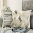thumbnail image 5 of Pasargad Home Cowhide Decorative Throw Pillow- 18x18, 5 of 5