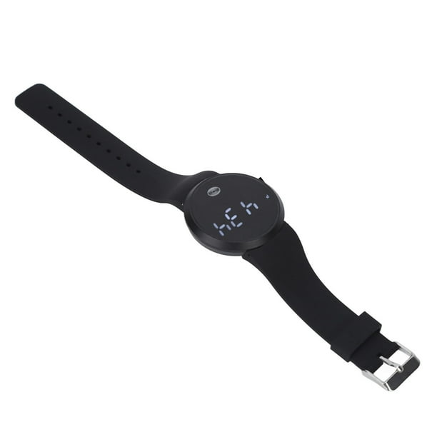 Ecomeon Led Watch Upgraded Easy To Operate Waterproof Round Touch Screen Couple Watch For Sports Black