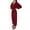 Red, variant on Women'S Casual Zip-Up Jumpsuit, Autumn Fashion Waist-Cinching One-Piece Suit, One-Piece Sportswear Brown M