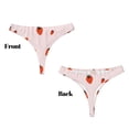 thumbnail image 3 of Balery Strawberry Tangas de Algodón para Mujer con Estampado – Ropa Interior Sexy, Transpirable, G-string-Medium, 3 of 6
