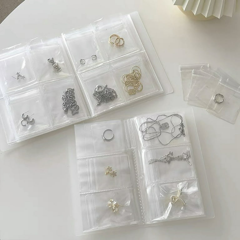 Portable Travel Jewelry Earring Organizer Storage Bag, Transparent Anti  Oxidation Small Jewelry Earring Stud Necklace Ring Storage Bag, 30 Pcs  Small Storage Bags 