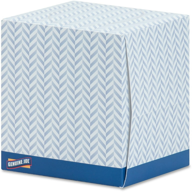 Genuine Joe Cube Box Facial Tissue - 2 Ply - Interfolded - White - Soft, Comfortable, Smooth - For Face, Skin, Home, Office, Business - 85 Per Box - 36 / Carton Genuine Joe Cube Box Facial Tissue - 2 Ply - Interfolded - White - Soft, Comfortable, Smooth - For Face, Skin, Home, Office, Business - 85 Per Box - 36 / Carton