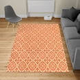 thumbnail image 2 of Retro Turkish Area Rug, Antique Victorian Floral Patterns in Modern Graphic Print Old Fashioned, Soft Carpet for Living Room Decor, 4' X 5.7', Burnt Sienna Champagne, by Ambesonne, 2 of 4