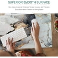 thumbnail image 3 of Extended Gaming Mouse Pad, 35.5x15.75 Non-Slip Large Desk Pad Mousepad with Stitched Edges Waterproof Keyboard Mouse Mat Desk Protector for Game, Office and Home, Ink Marble, 3 of 6