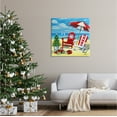 thumbnail image 3 of Stupell Industries Coastal Christmas Scene Holiday Painting Gallery Wrapped Canvas Print Wall Art, 30 x 30, 3 of 8