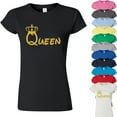 thumbnail image 2 of Best Party Queen Printed Lady T-Shirt Short Sleeve T-Shirt Soft and Comfy Shirt, Lightweight Shirt Black Color Small, 2 of 3