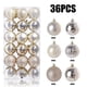thumbnail image 1 of CLLC 36 Adornos Navideños para Árbol, Bolas Decorativas Irrompibles de Plástico PVC Brillante para Decoraciones de Fiestas, Bodas y Coronas (Beige), 1 of 8