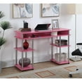 thumbnail image 2 of UrbanPro Contemporary No Tools Student Desk in Pink Wood Finish, 2 of 3
