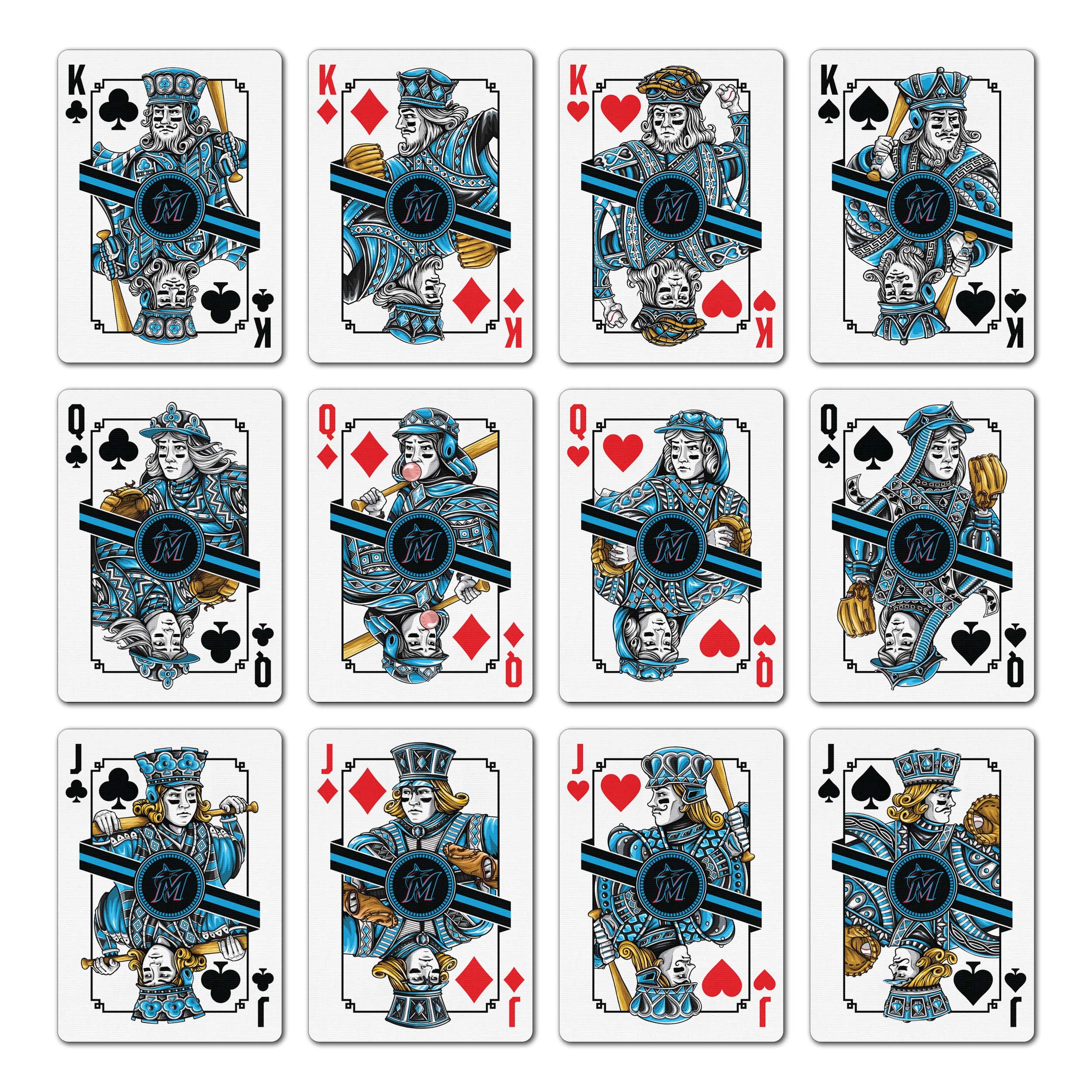 YouTheFan MLB Miami Marlins Classic Series Playing Cards