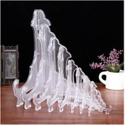 5pcs/10inch Plastic Display Stand Holders for Cooking Plates Photo Frames Cards Exhibition Displays Clear Easels