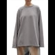 thumbnail image 1 of Camisetas de Larga Extragrandes para Mujer 2025, Camisetas Básicas de Cuello Redondo, Tops de Otoño, Ropa Informal de Entrenamiento Y2K Gris L, 1 of 10
