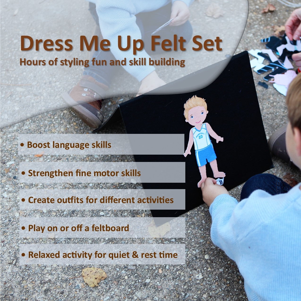 My Felt Story - Dress Me Up for Activities Felt Dolls