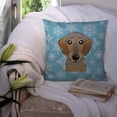 thumbnail image 3 of Winter Snowflake Dog Face Design Fabric Decorative Pillow, 3 of 4