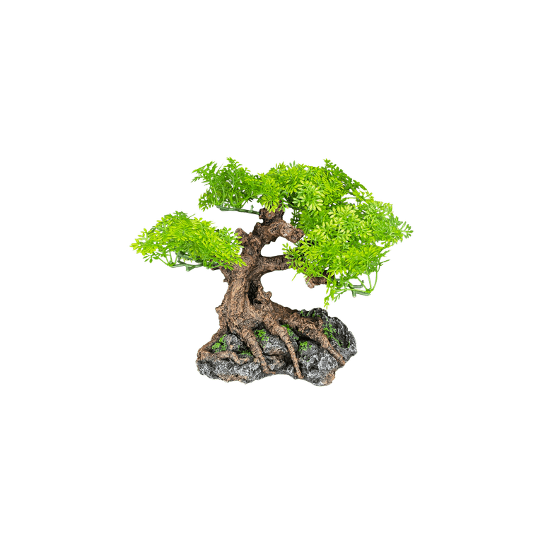 Komodo Bonsai Tree, Artificial Green Aquarium Decor photo 5