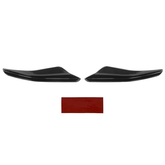 Aile de Pare-Chocs, pour Paire de Style Maxton Gauche Résistant aux Intempéries avant Agressif Canard Remplacement pour MK8 Standard 2021 + pour Modification Noir Brillant, Style Fibre de Carbone